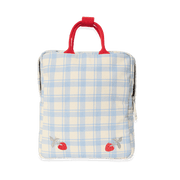 Small Backpack Plaid Sky Blue