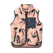 Vada Pile Vest Mega Cherry Heart