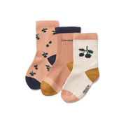 3-pack socks Silas Berry Pale Tuscany