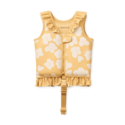 Dove Swim Vest with Ruffles Flower / Lemon Yellow