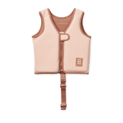 Dove Seersucker Swim Vest Stripe Pale Tuscany / Creme de la Creme