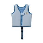 Dove Seersucker Swim Vest Stripe Riverside / Creme de la Creme