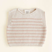 Merino Vest Harvey Cream / Apricot