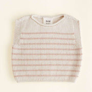 Merino Vest Harvey Cream / Apricot