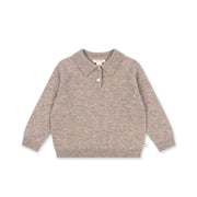 Basic polo shirt Oatmeal Melange