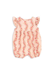 Coco Ruffle Romper Floria Pink