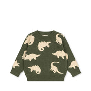 Knitted Jumper Lapis Dino Green