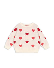 Lapis knitted sweater Coeur Coloré Duo Pink
