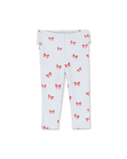 Sui Ruffle Leggings Rosia Blue Bow