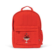Juno Embroidered Backpack Fiery Red