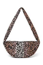 Soft Cotton Mini Cross Body Bag Hazel Leopard