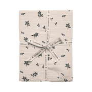 Muselin fitted sheet 70x140cm Blueberry