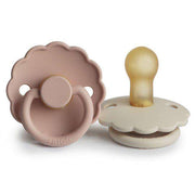 2-pack latex pacifier Daisy Blush/Cream