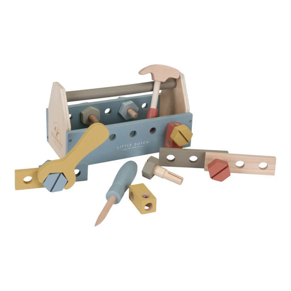 FSC wooden toy toolbox 