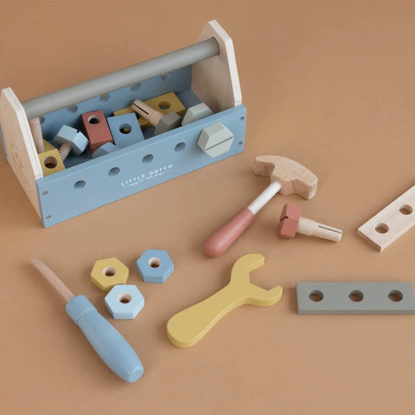 FSC wooden toy toolbox 