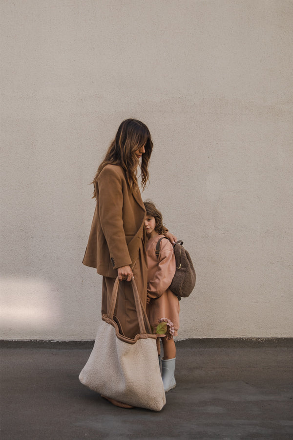 Teddy Lammy Mom Bag Ecru