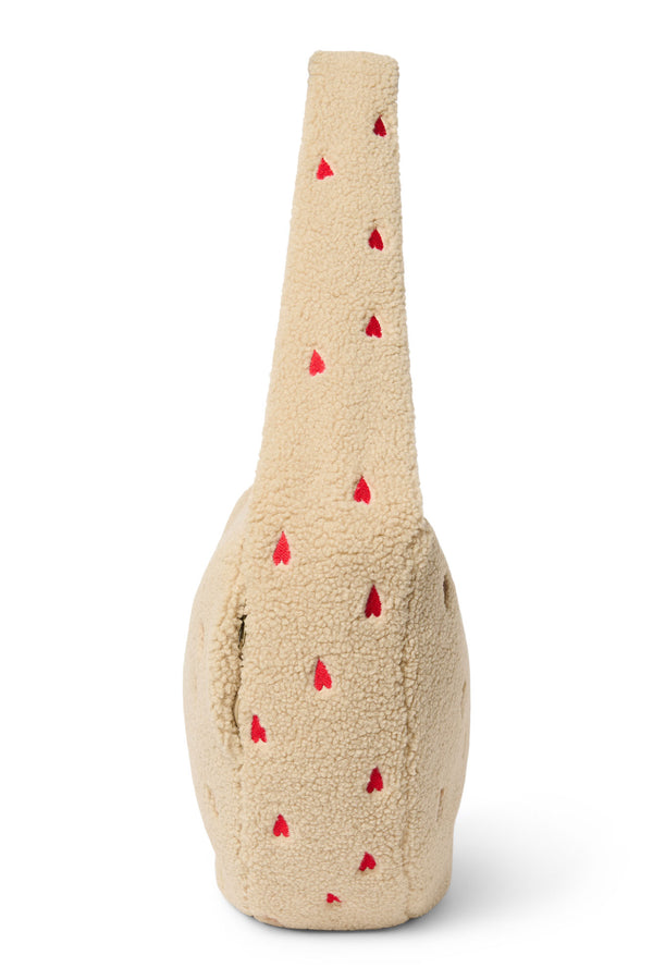 Ecru Heart Teddy Cross Body Bag