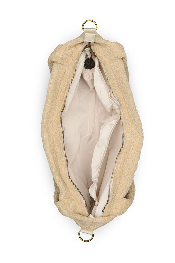 Ecru Heart Teddy Wickeltasche