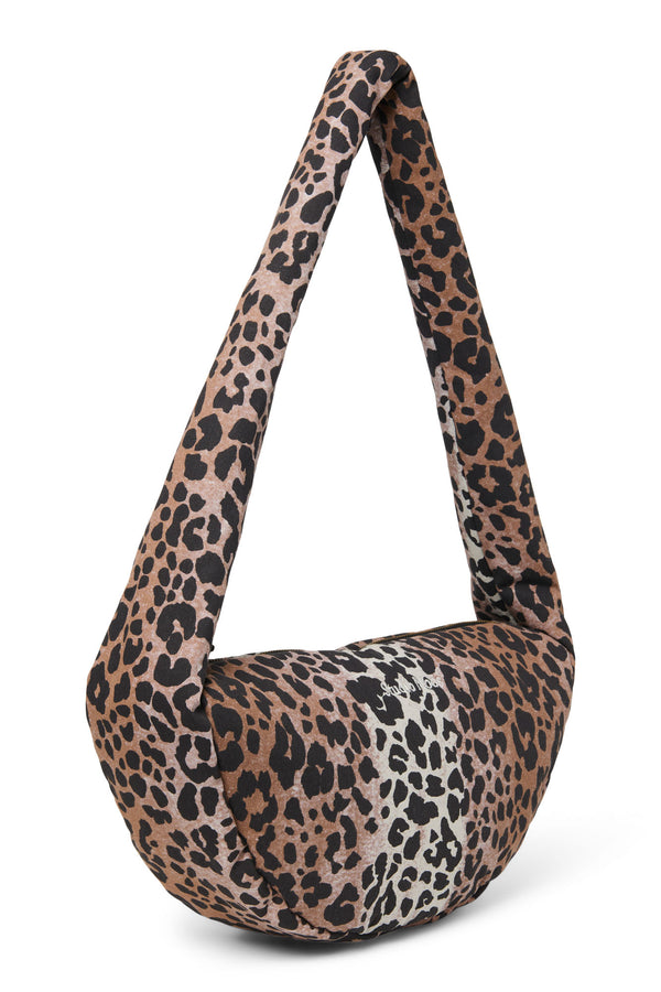 Soft Cotton Mini Cross Body Bag Hazel Leopard