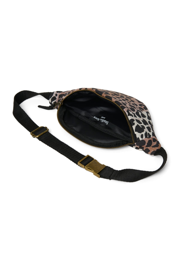 Soft Cotton Mini Belt Bag Hazel Leopard