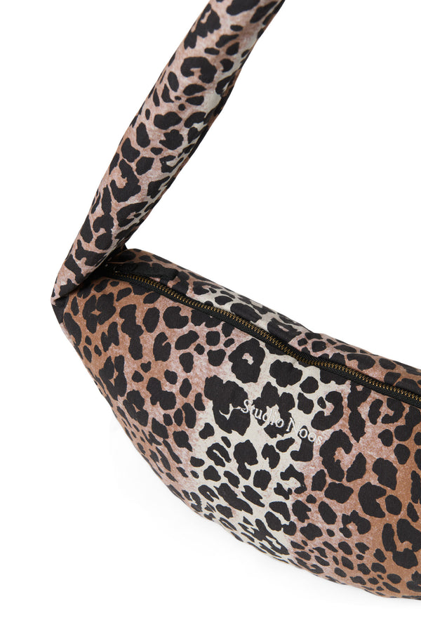 Soft Cotton Mini Cross Body Bag Hazel Leopard