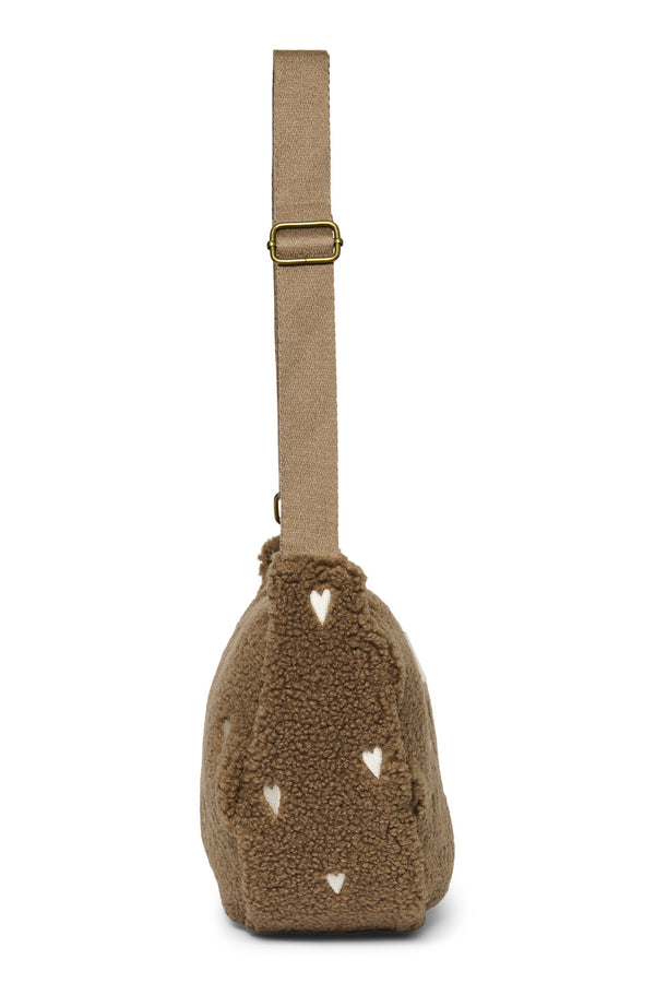 Brown Teddy Hearts fanny pack for adults