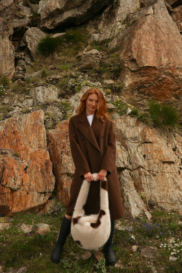 Faux Fur Cross Body Bag Holy Cow