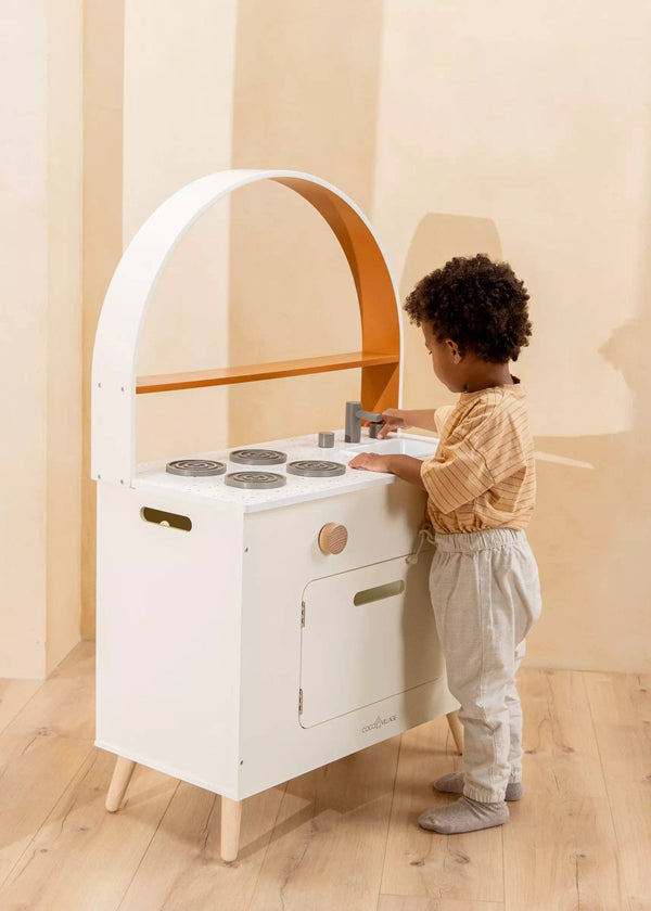 wooden play kitchen