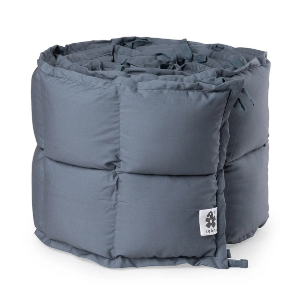 Kapok bed bumper Forest lake blue (360 cm)