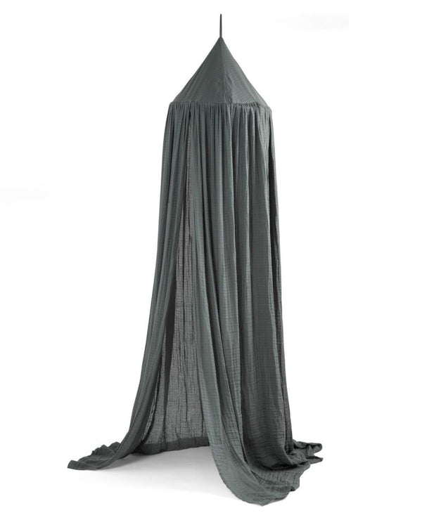 Muslin canopy Midnight Green