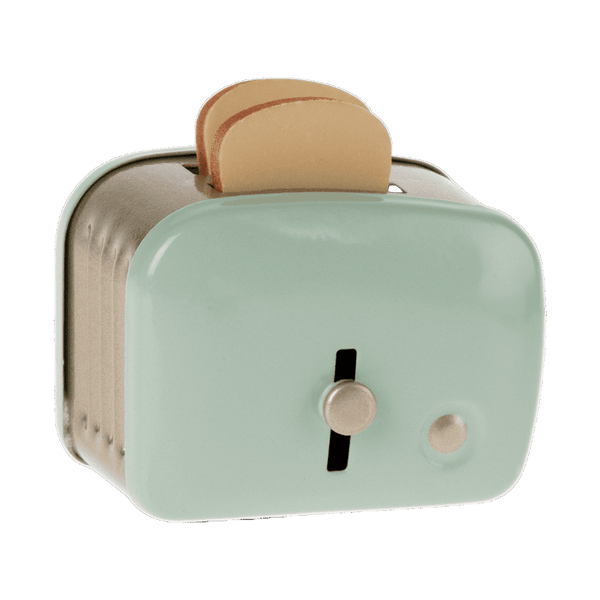 Maileg Miniature Toaster & Brot Minze | Puppenhaus-Zubehör | Beluga Kids
