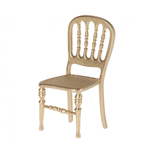 Chaise vintage souris dorée 