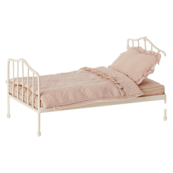 Maileg Miniature Bett Lila | Puppenhaus-Zubehör | Beluga Kids