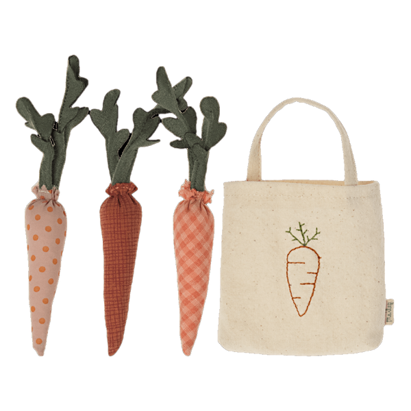 Carrots in the shopping bag 