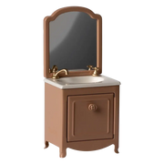 Washbasin with Mirror Mouse Dark Powder