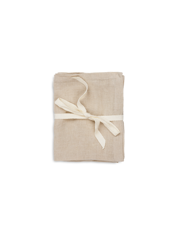 2-Pack Linen Napkins Natural