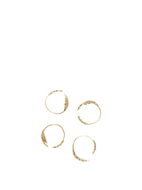 4-Pack Holly Leaf Napkin Rings