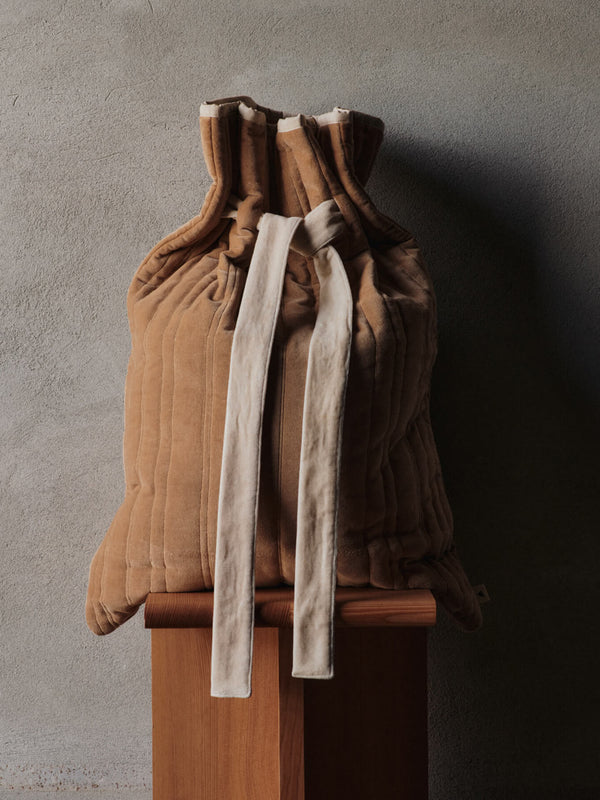 Vari Quilted Cotton Sack Velvet Tan