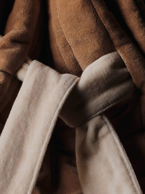Vari Quilted Cotton Sack Velvet Tan