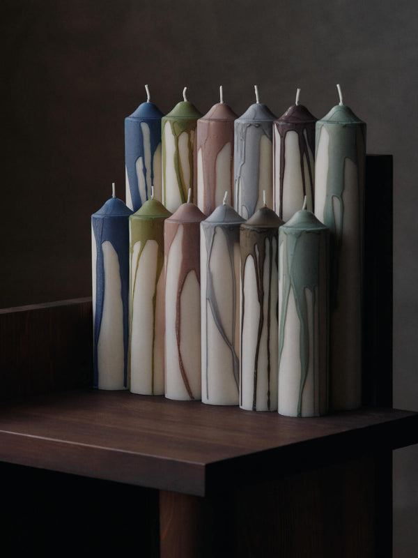 Dryp candle Tea Green (20cm)