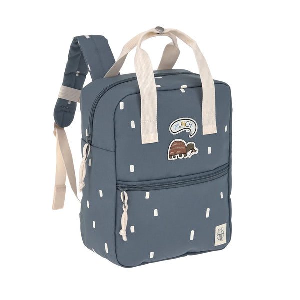 Square Kindergarten Backpack Dark Blue