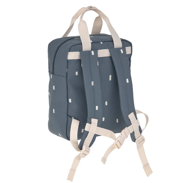 Square Kindergarten Backpack Dark Blue