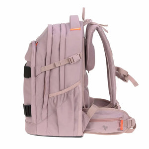 Lässig Schulrucksack BOLD Mauve – Seitenansicht