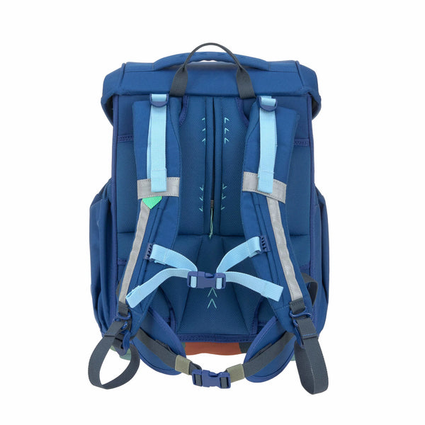 School Bag Set Slim 7-piece Unique Dark Blue