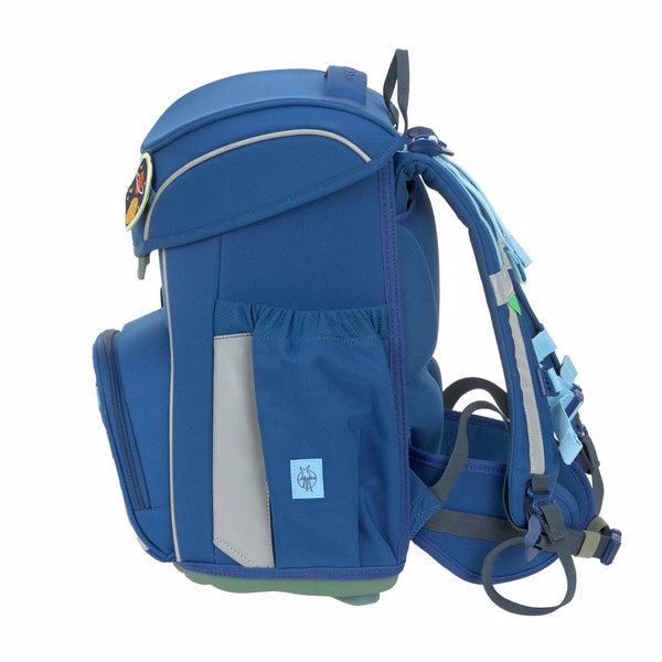 School Bag Set Slim 7-piece Unique Dark Blue