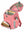 School Bag Set Slim 7-piece Unique Pink