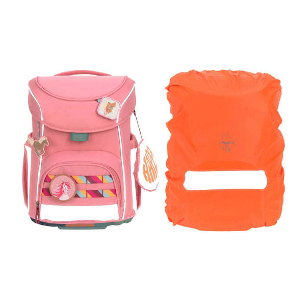 School Bag Set Slim 7-piece Unique Pink