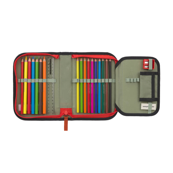 School Bag Set Light 6-piece Unique Football Dark Blue