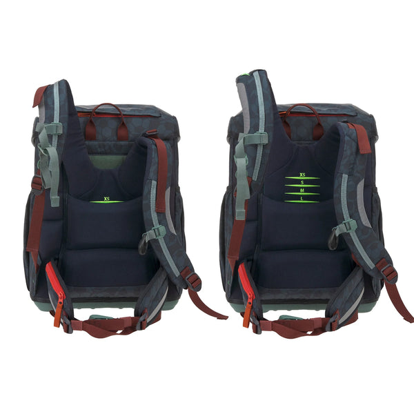 School Bag Set Light 6-piece Unique Football Dark Blue