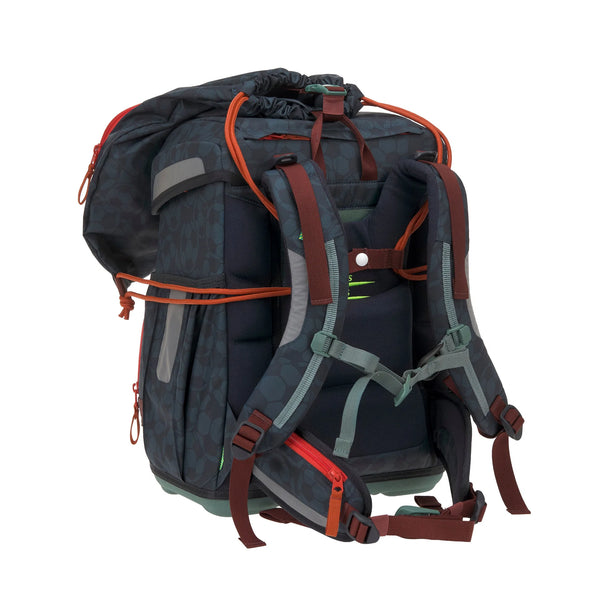 School Bag Set Light 6-piece Unique Football Dark Blue